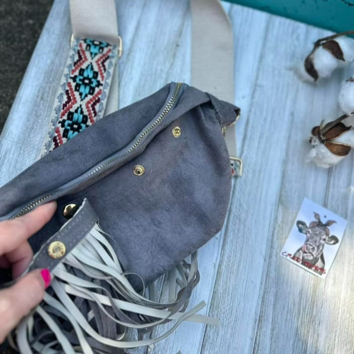 Fanny Bag W/Removable Fringe