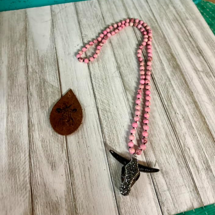 Steer Head Necklace #3