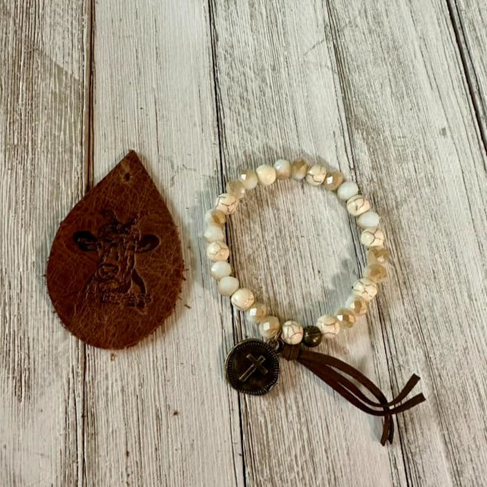 Cross Charm Bracelet