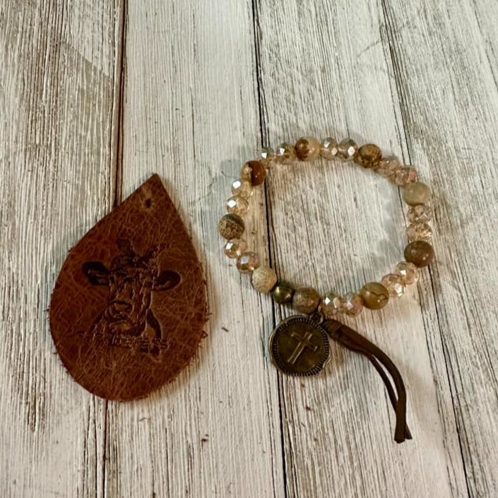 Cross Charm Bracelet