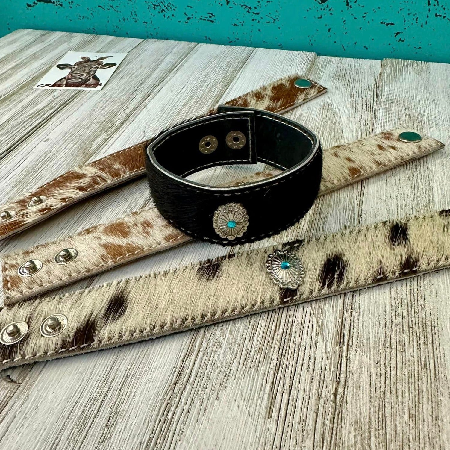 Cowhide Cuff Bracelet