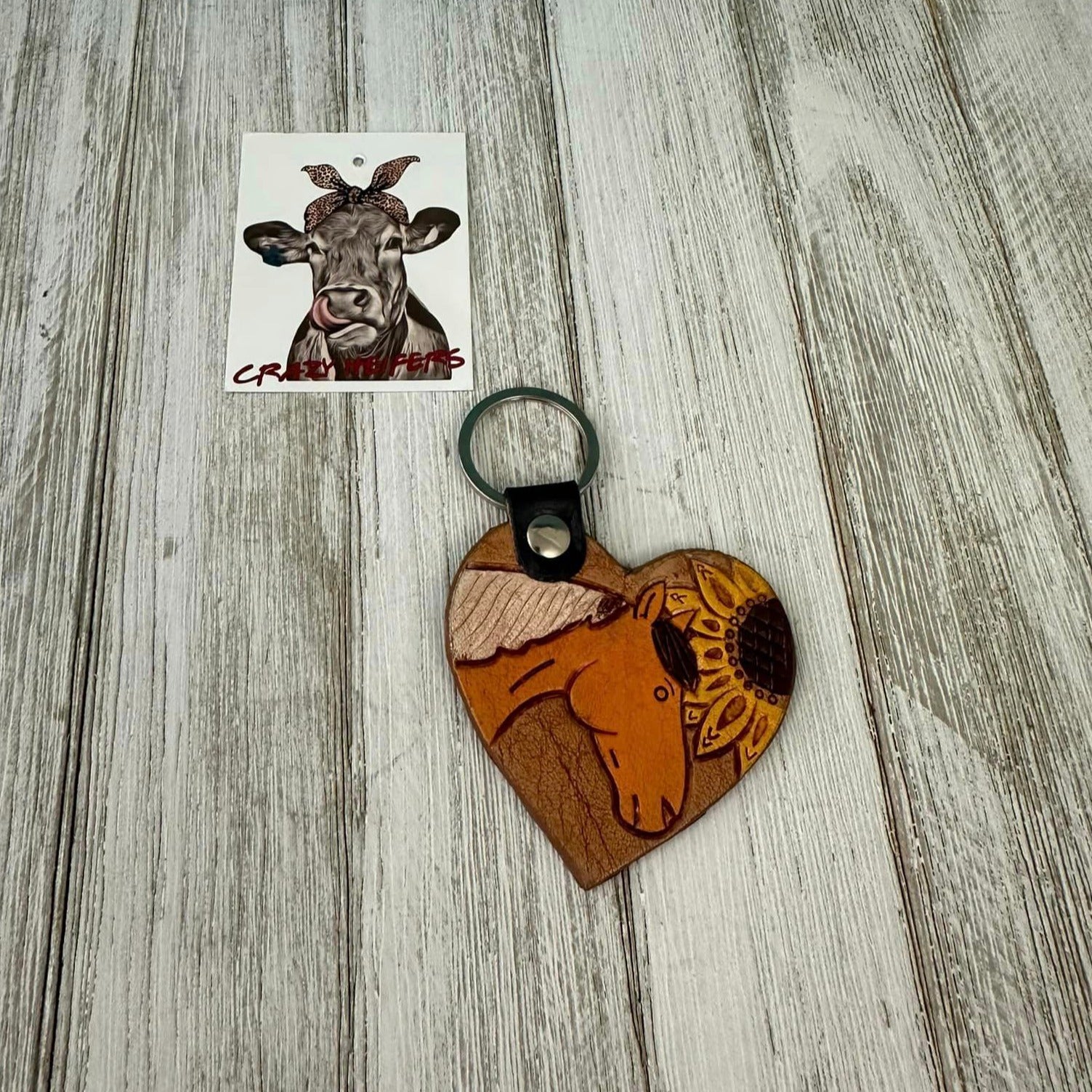 Small Tooled Keychain