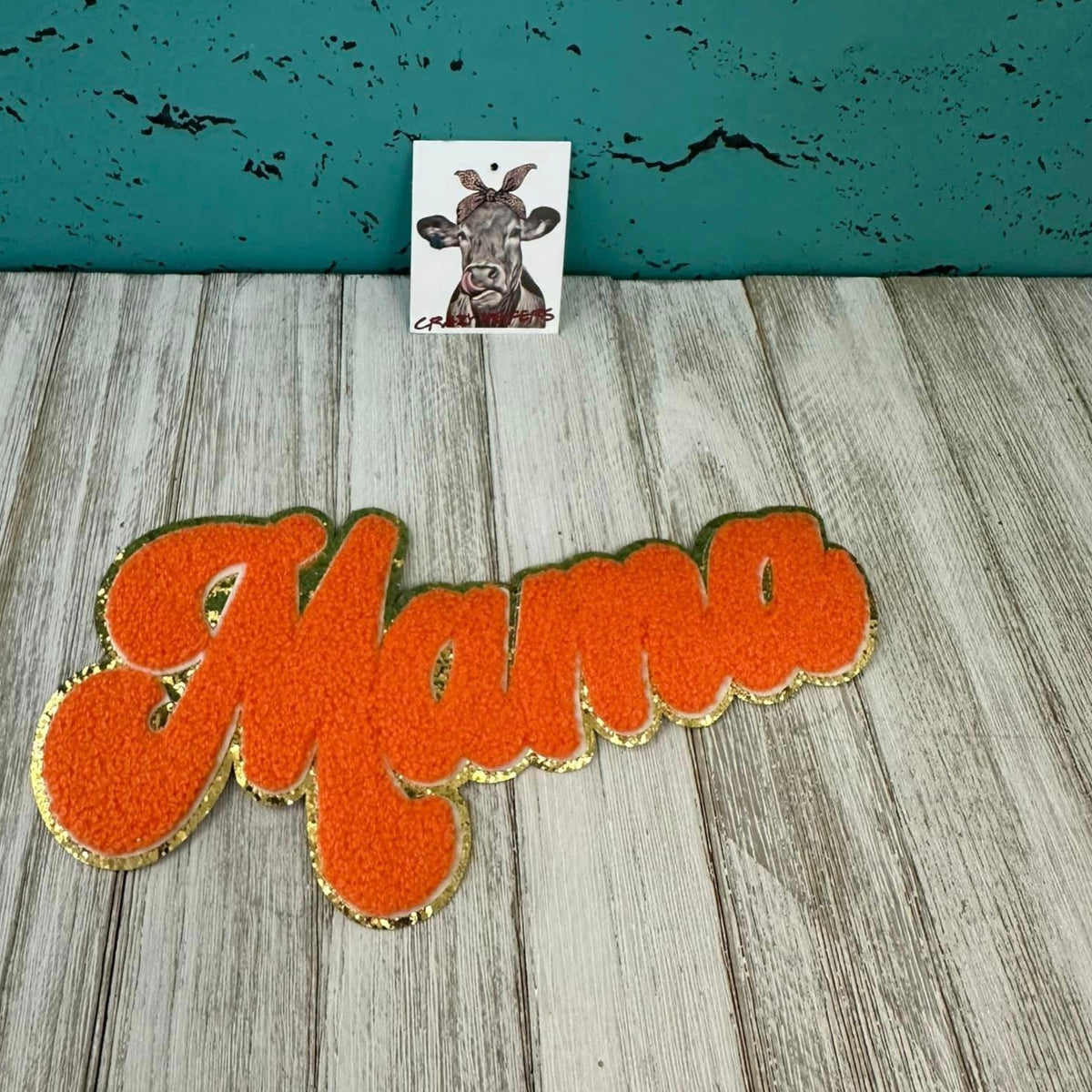 Chenille MAMA &amp; WEEKEND Patch-Iron on-NEW COLORS