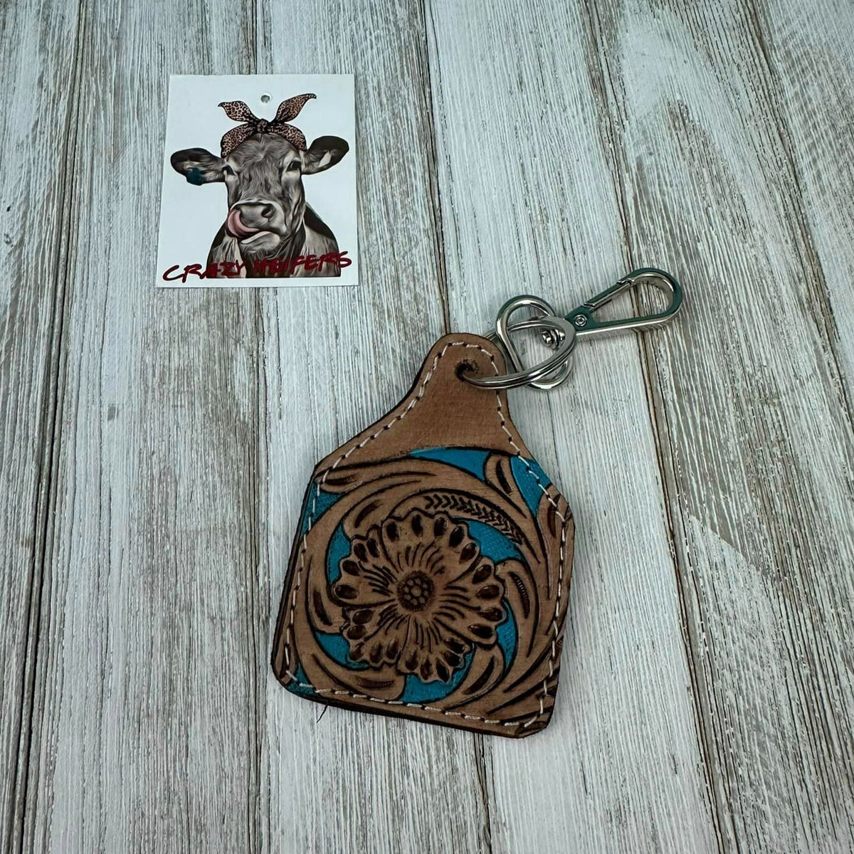 Small Tooled Keychain