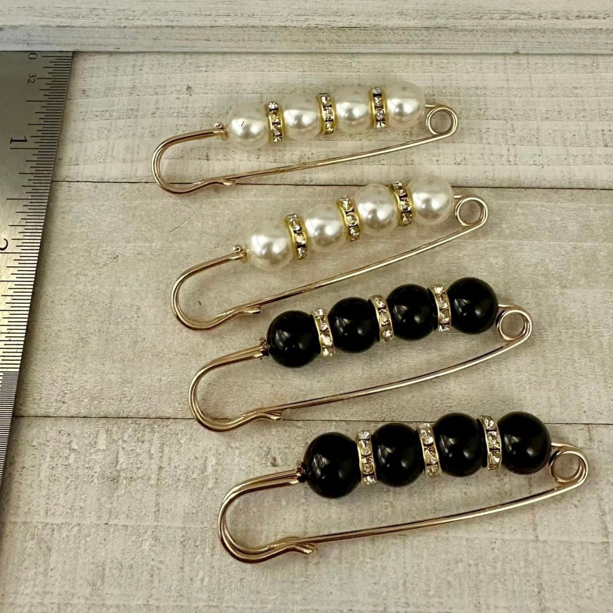 Beaded Brooch Pins SET