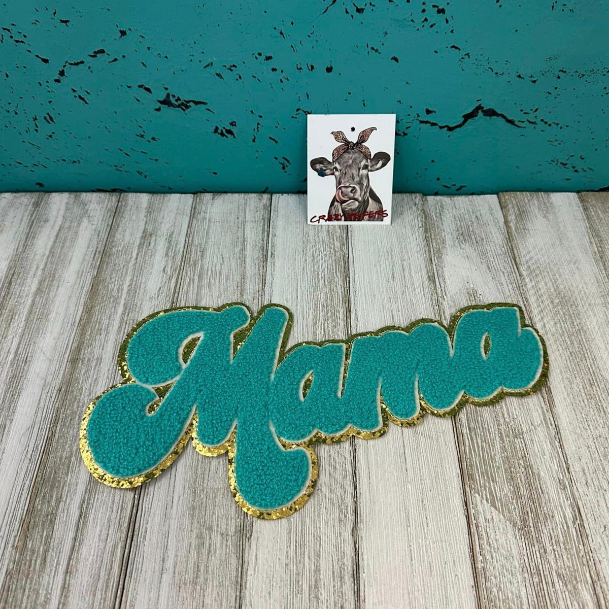Chenille MAMA &amp; WEEKEND Patch-Iron on-NEW COLORS