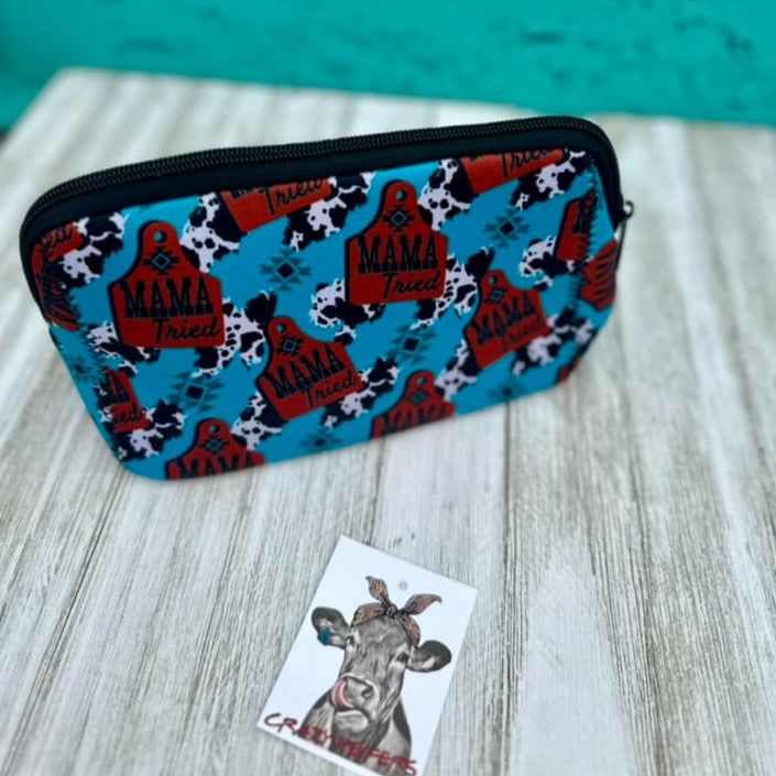 Neoprene Makeup Bags-Western