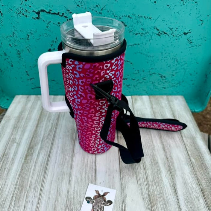 Neoprene 40oz Tumbler Covers W/Strap-SUMMER 2024