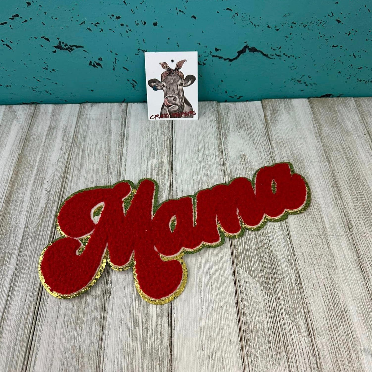 Chenille MAMA &amp; WEEKEND Patch-Iron on-NEW COLORS