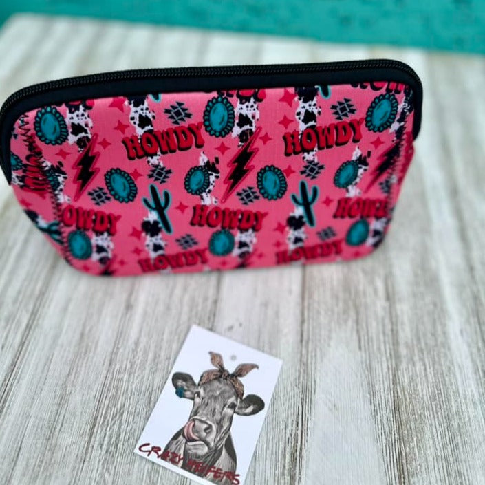 Neoprene Makeup Bags-Western