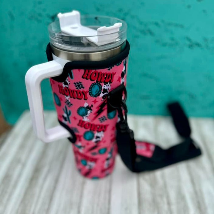 Neoprene 40oz Tumbler Covers W/Strap-SUMMER 2024