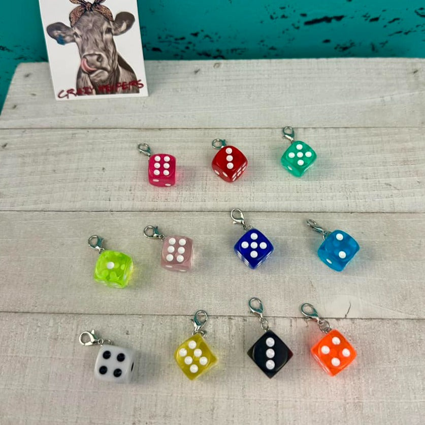Clip-on Charms Dice