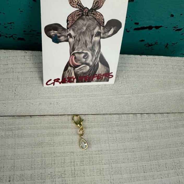 Clip-on Charms Gold Tone