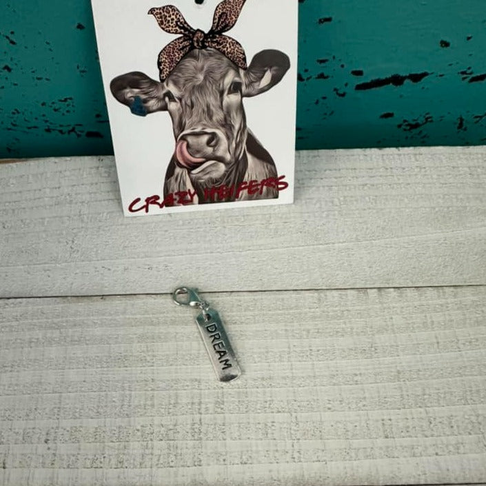 Clip-on Charms Silver Tone