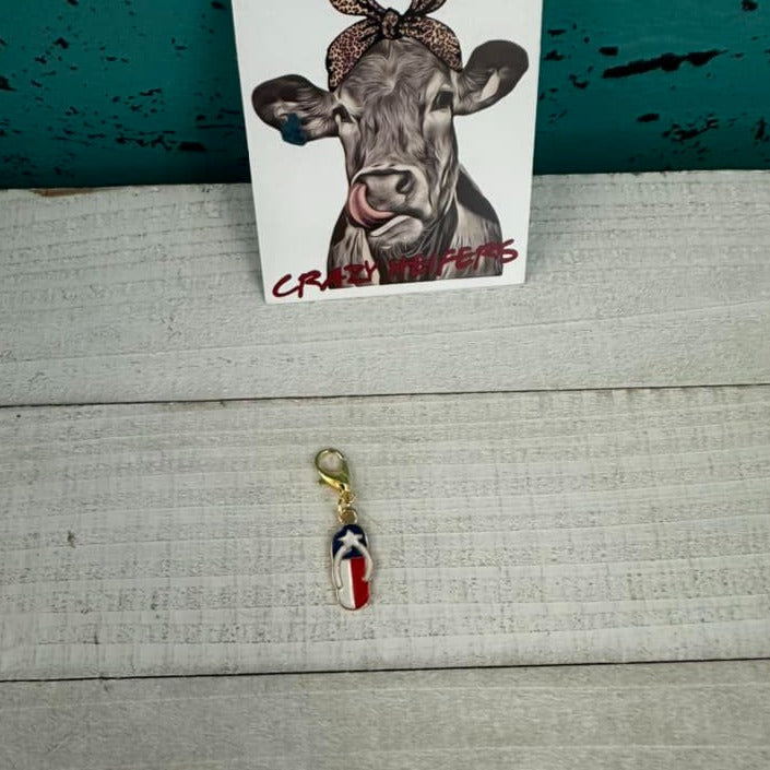 Clip-on Charms Gold Tone