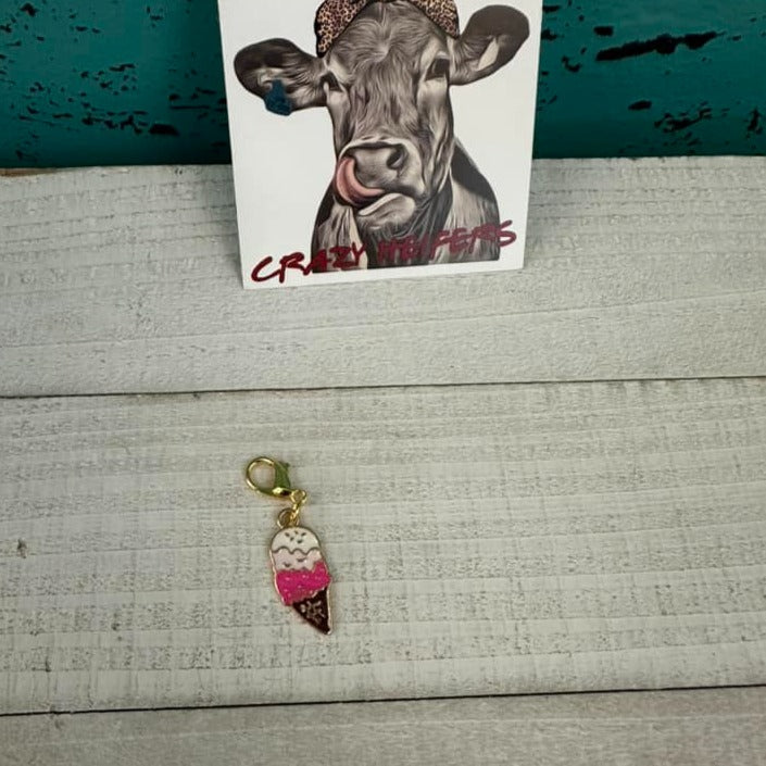 Clip-on Charms Gold Tone