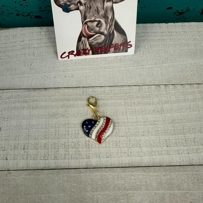 Clip-on Charms Gold Tone