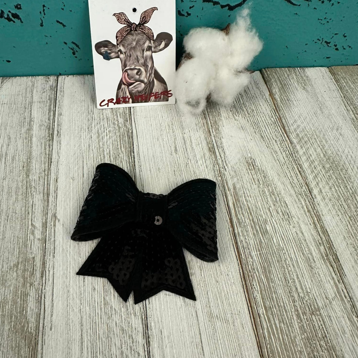 Sequin 3-D Bow-Iron on