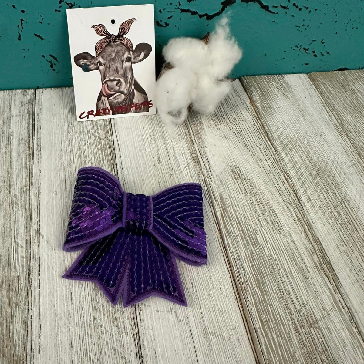 Sequin 3-D Bow-Iron on