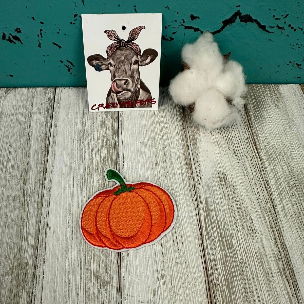 Pumpkin Embroidered Patches-Iron on