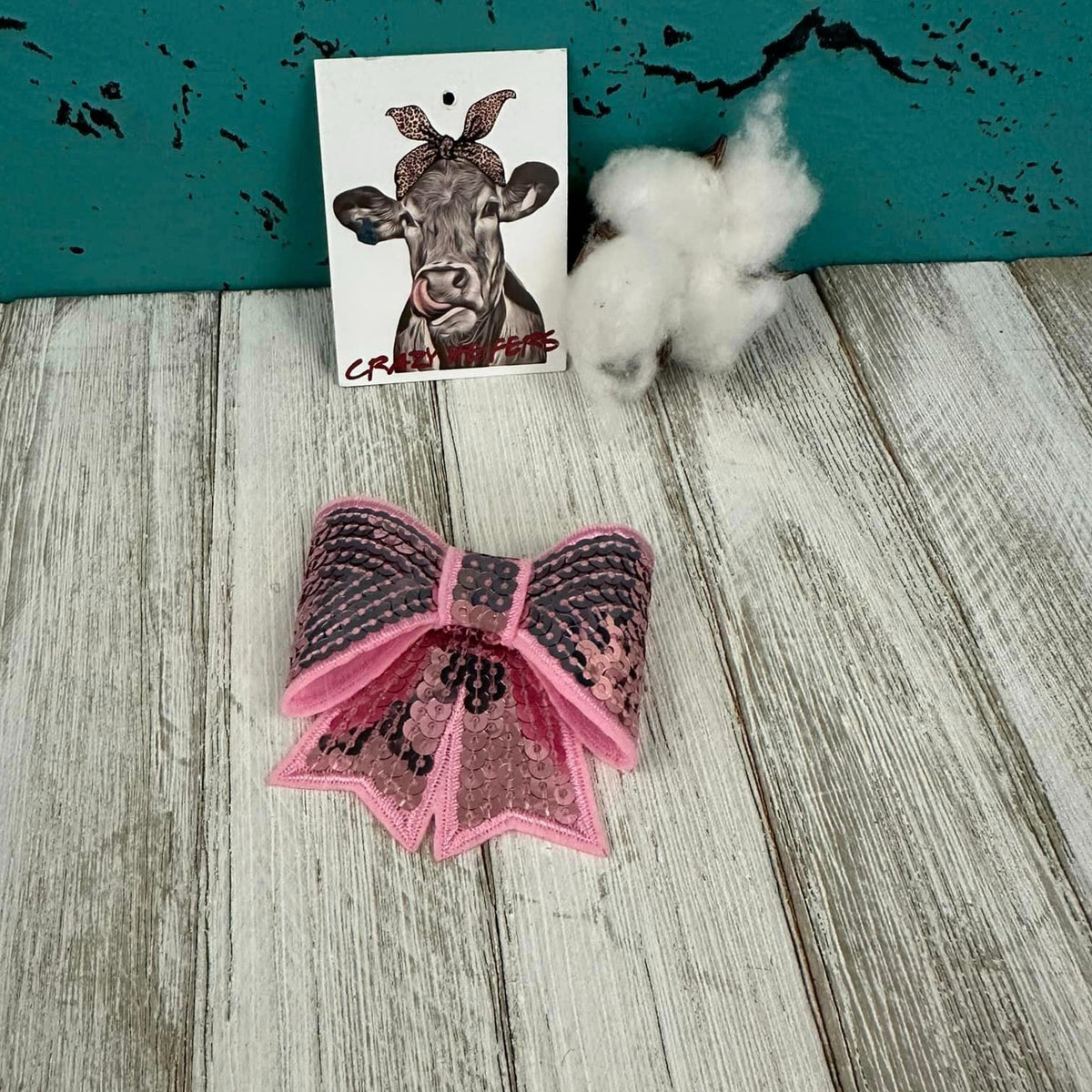 Sequin 3-D Bow-Iron on