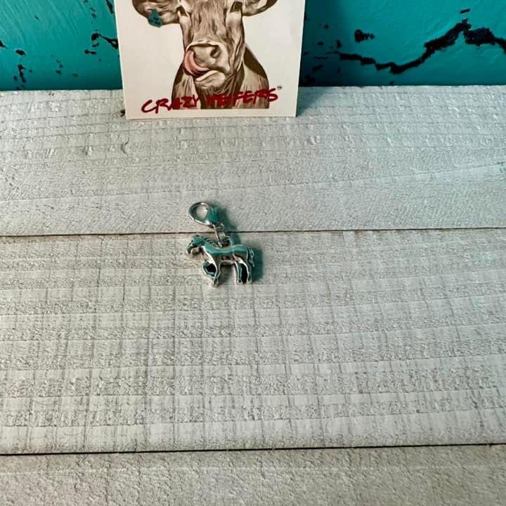 Clip-on Charms Silver Tone V4