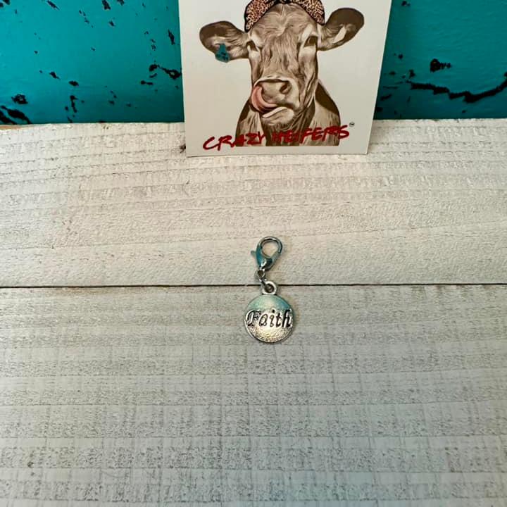 Clip-on Charms Silver Tone V4