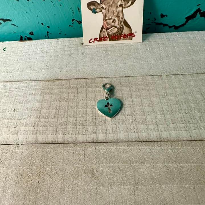 Clip-on Charms Silver Tone V4