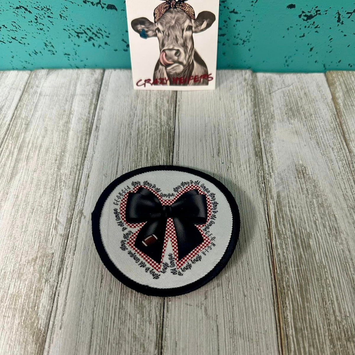 DTF Patches Football Bows-Iron on