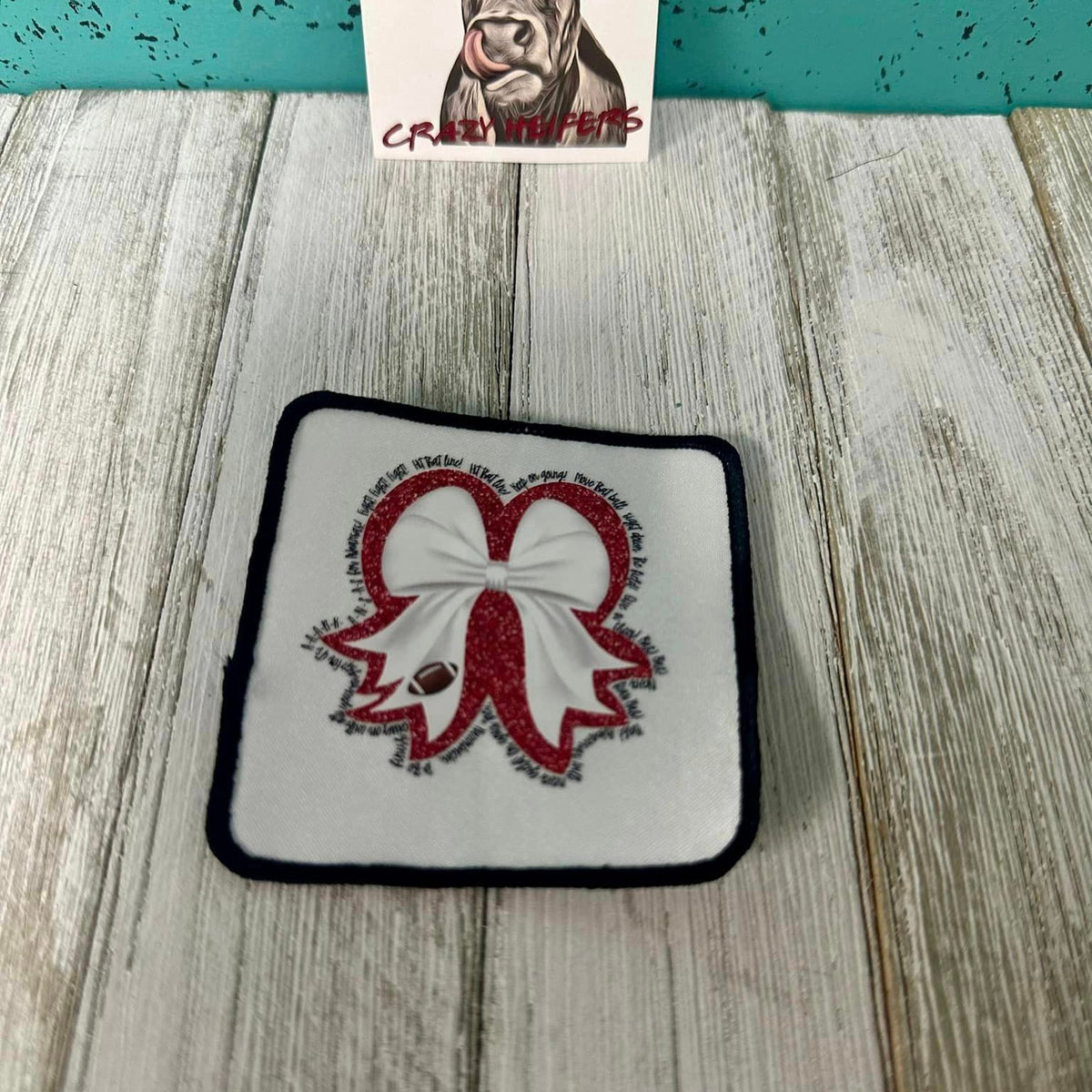 DTF Patches Football Bows-Iron on