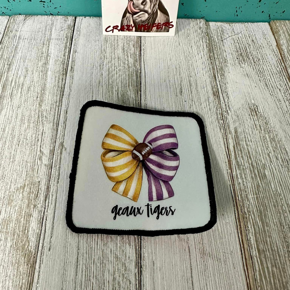 DTF Patches Football Bows-Iron on