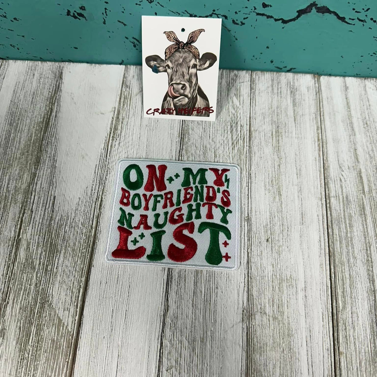 Embroidered Christmas Statement Patches-Iron on