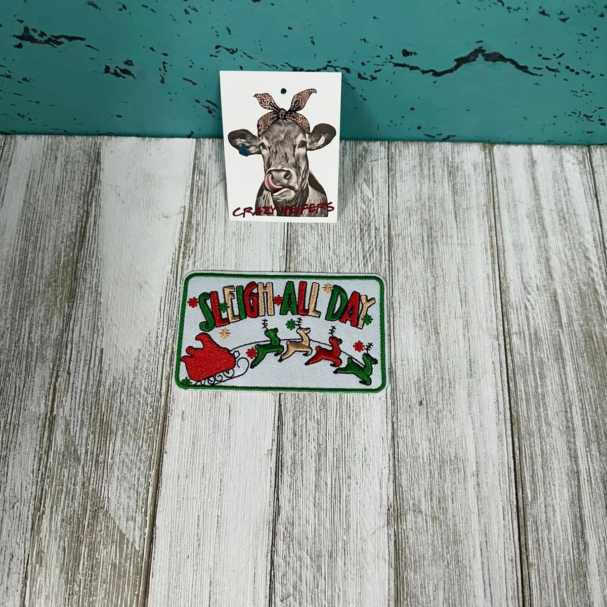 Embroidered Christmas Statement Patches-Iron on