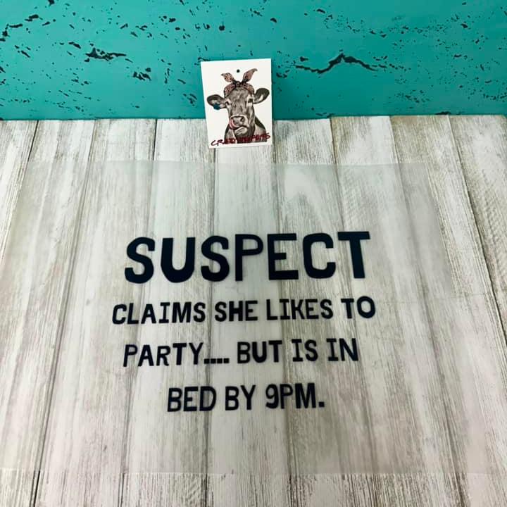 DTF Heat Transfers- Suspect