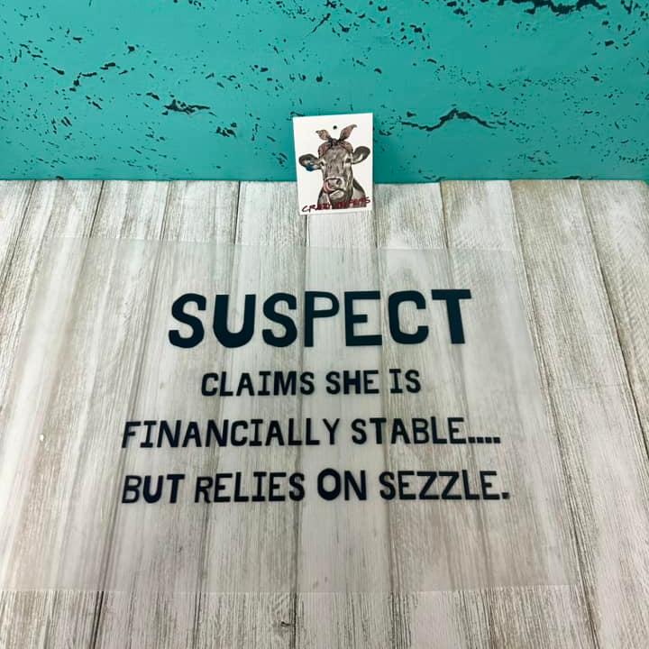 DTF Heat Transfers- Suspect