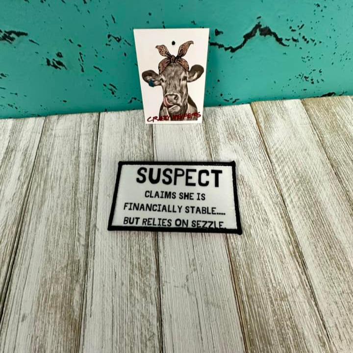 DTF Patches Suspect-Iron on