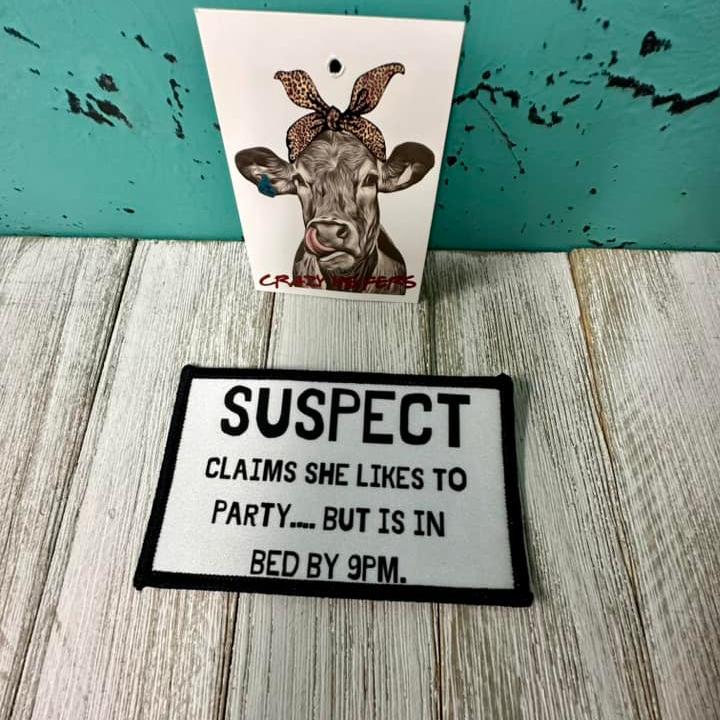 DTF Patches Suspect-Iron on