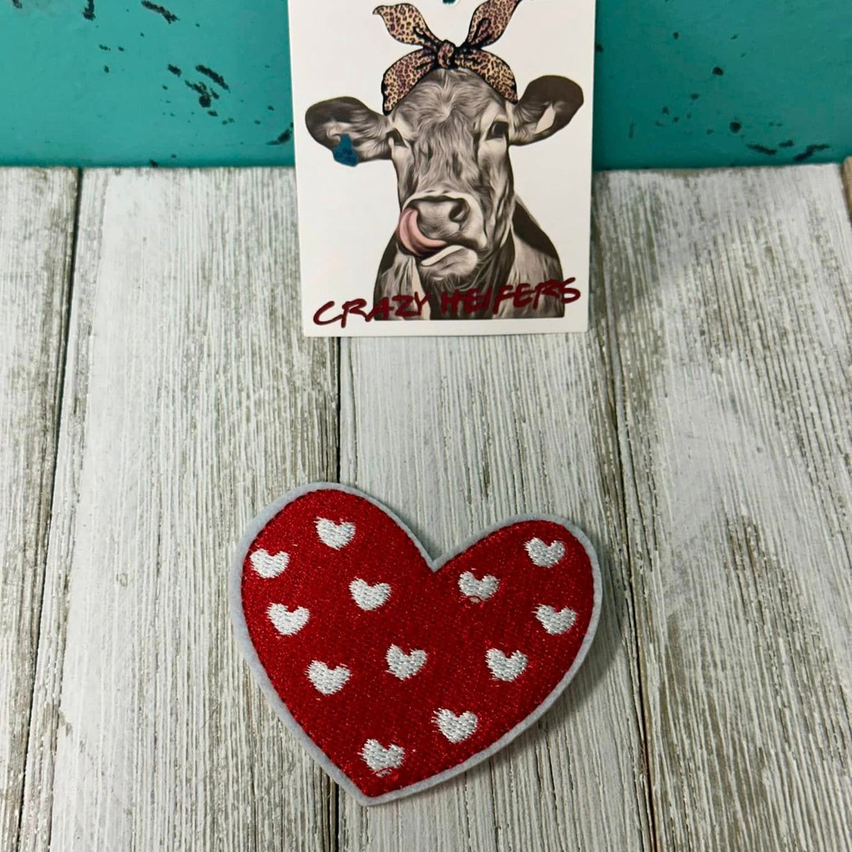 Embroidered Valentine Patches-Iron