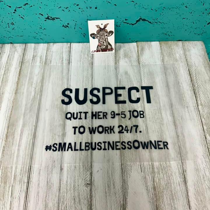 DTF Heat Transfers- Suspect