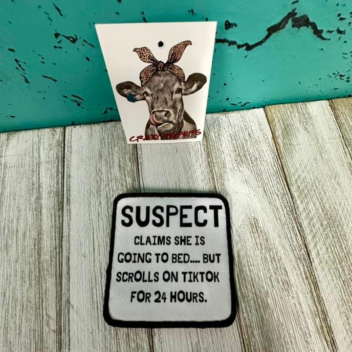 DTF Patches Suspect-Iron on
