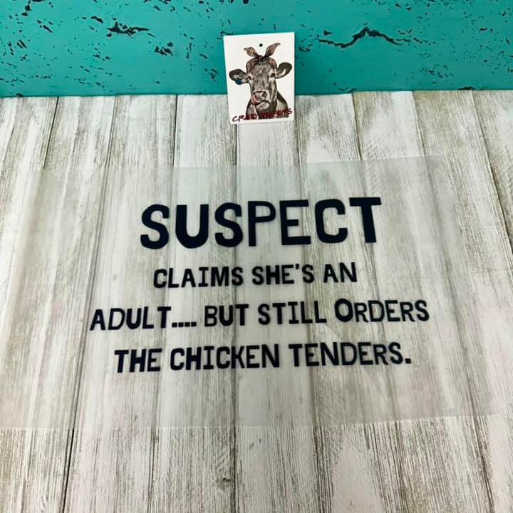 DTF Heat Transfers- Suspect