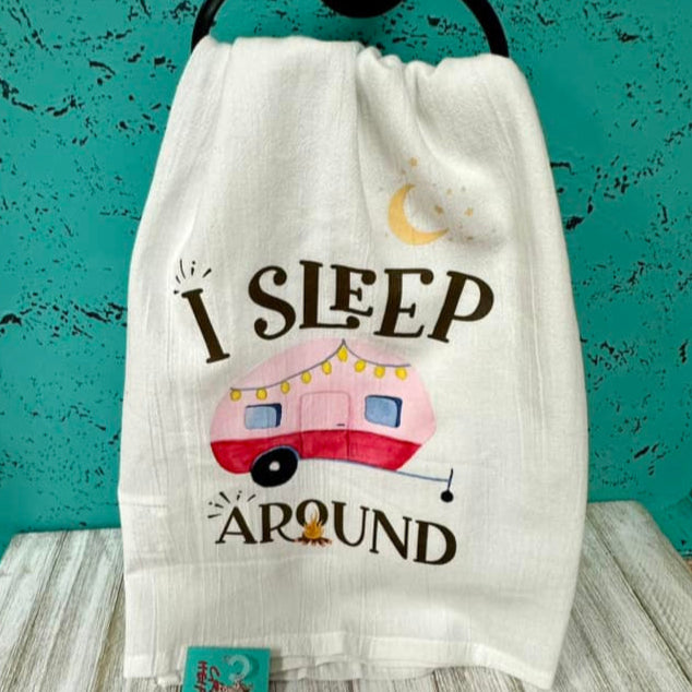 Snarky Kitchen Towels-Camping