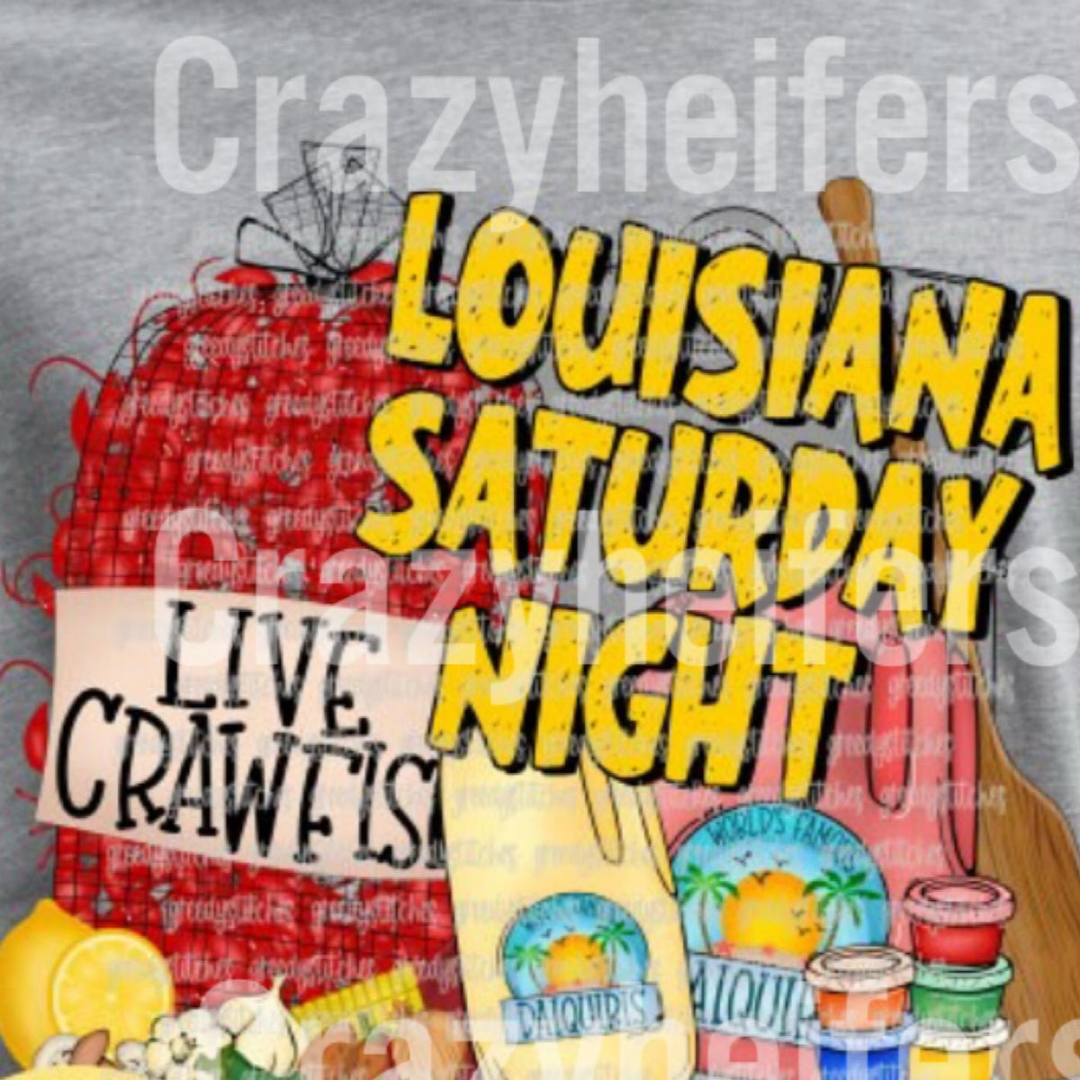 DTF Heat Transfers- Crawfish Season
