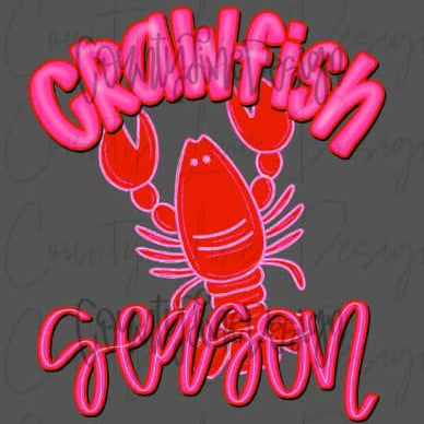 DTF Heat Transfers- Crawfish Season