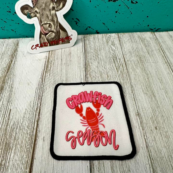 DTF Patches Crawfish Season-Iron on