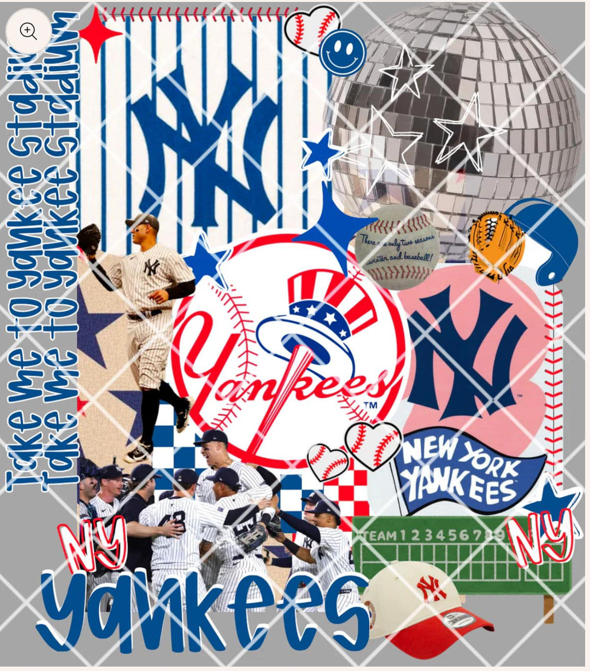 DTF Heat Transfers- Baseball Collages