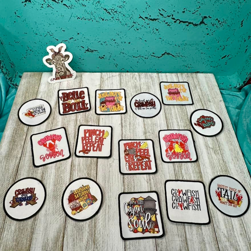DTF Patches Crawfish Season-Iron on