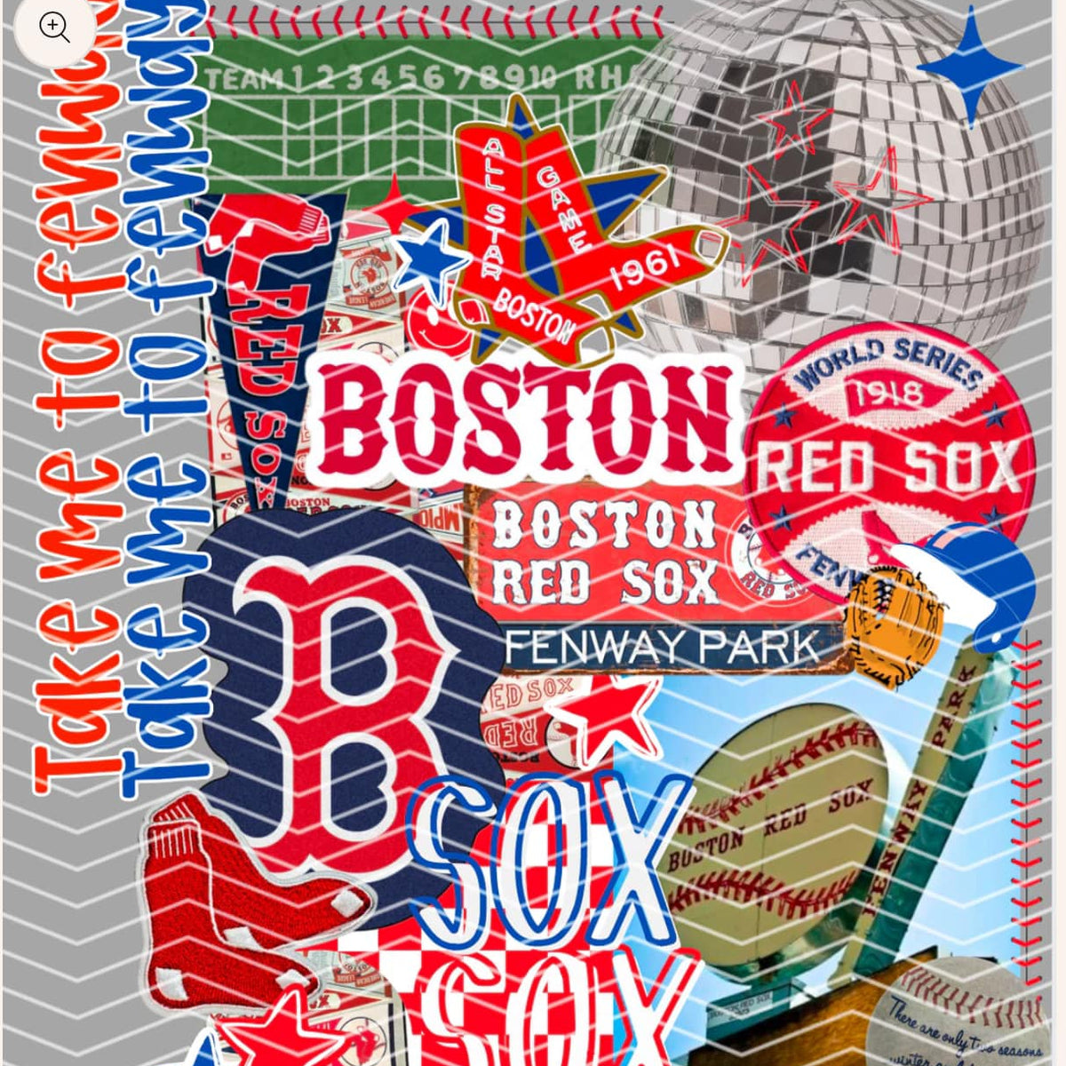 DTF Heat Transfers- Baseball Collages