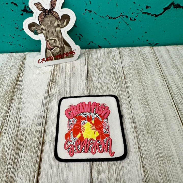 DTF Patches Crawfish Season-Iron on