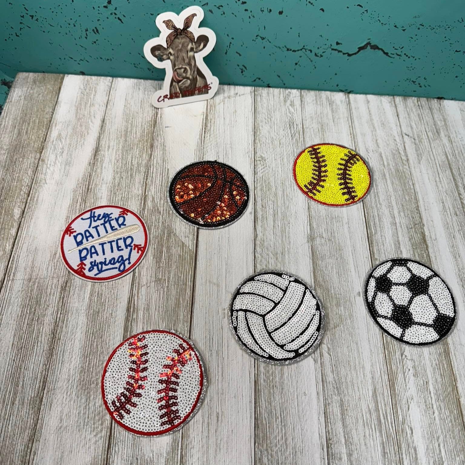 Sequin Sports Patches-Iron on